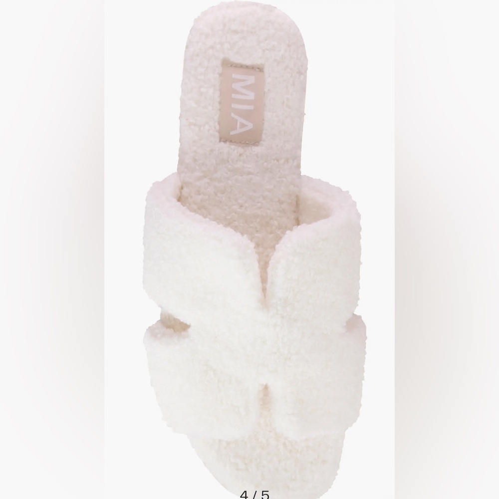 MIA Cosette Faux Shearling Sandal. Ladies Size 8 - Picture 4 of 11